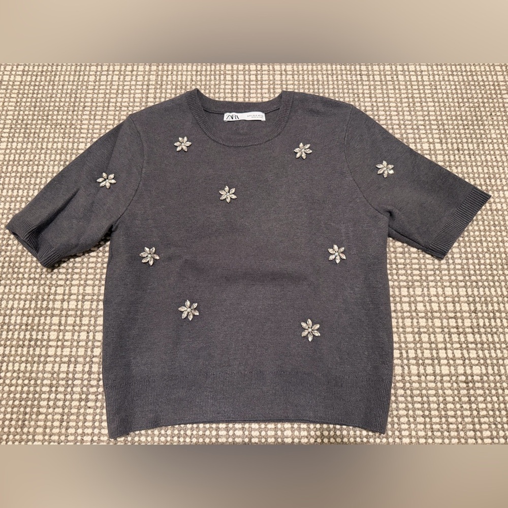 Zara Jewel Knit Top